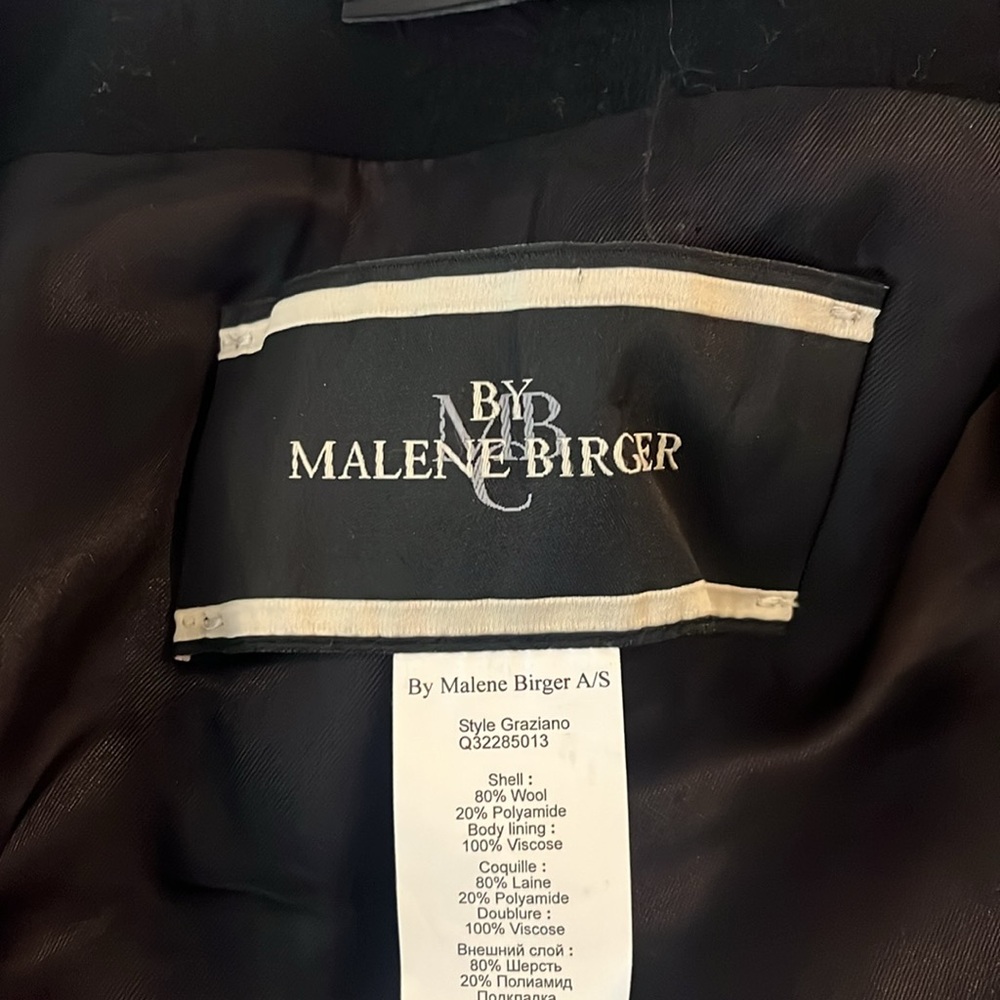 Malene Birger Graziano Black Wool Cape - Picture 16 of 17
